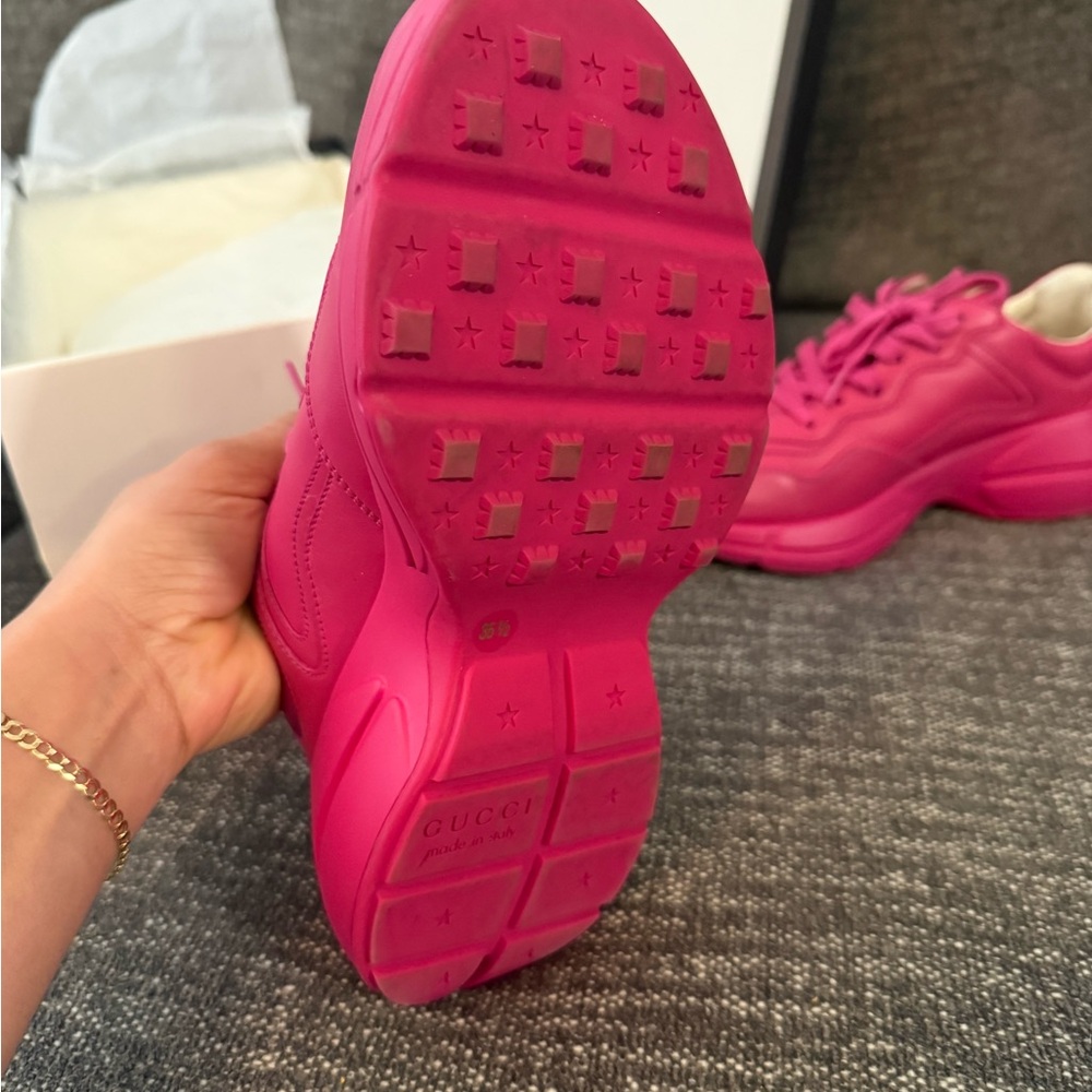 Gucci Rython Hot Pink Sneakers - Picture 7 of 9